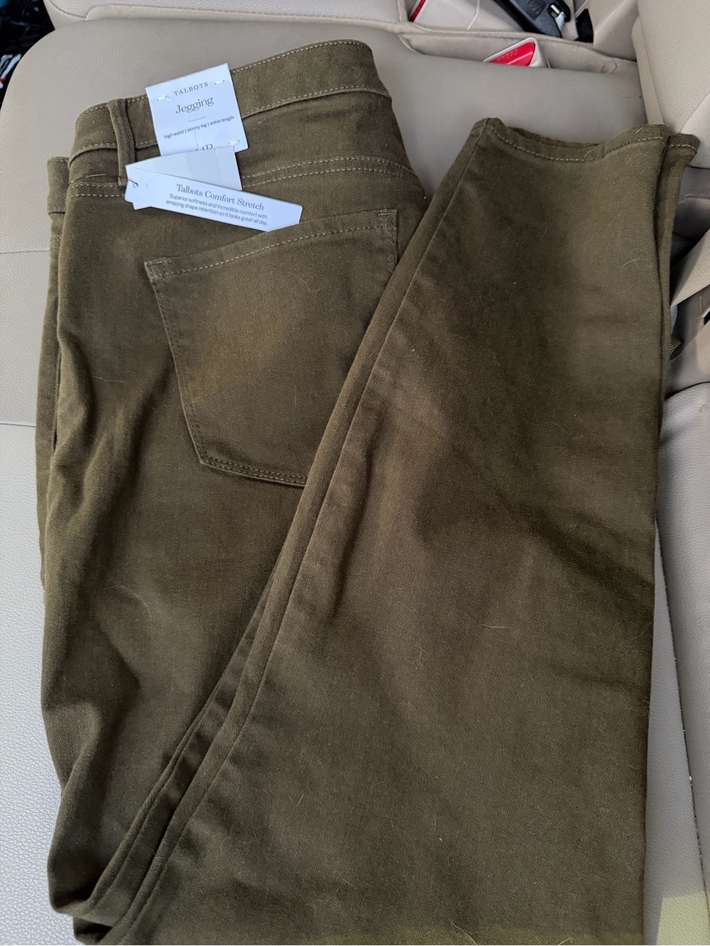 Talbots Olive Green Jeggings - Ankle/Cropped